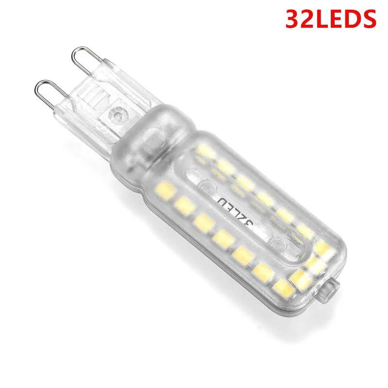 Светодиодная мини лампа G9 SMD2835 10 шт. 14 22 32 светодиода 220 В 230 240 В|Светодиодные лампы