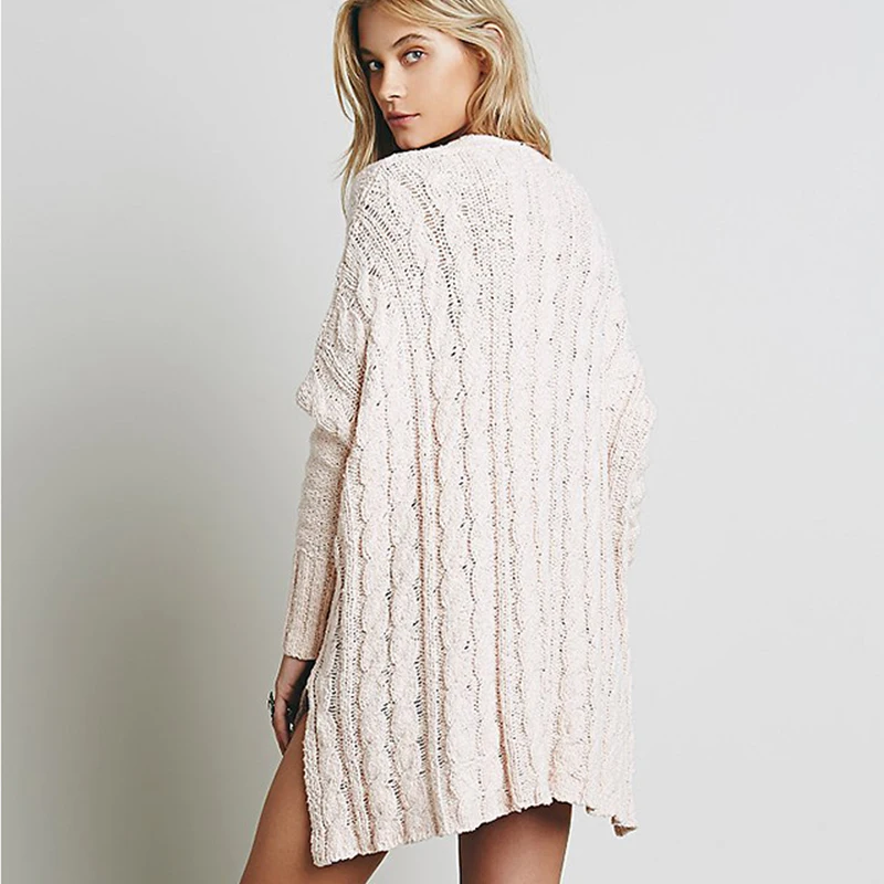 HYH HAOYIHUI Fashion Women Sweaters Sexy Cut Out Winter Black Solid O-Neck Long Sleeve Loose Pullover Female Slim Basic Ladies