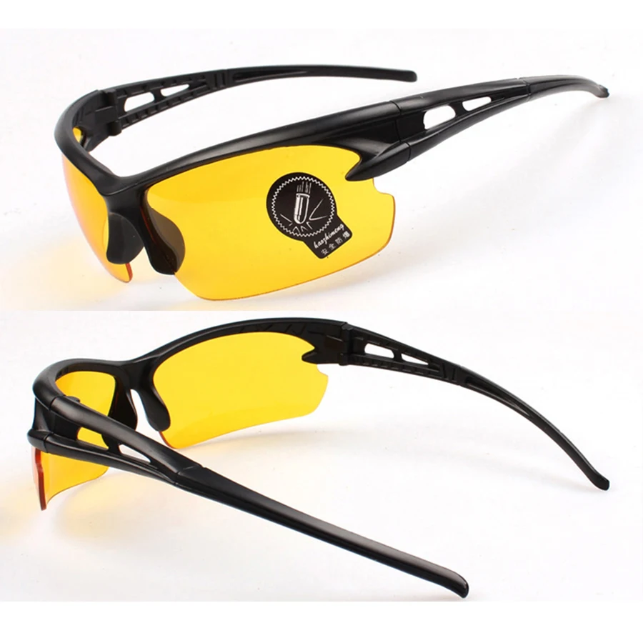 NEWBOLER, мужские, женские очки для рыбалки, ночного видения, очки для рыбалки, УФ-защита, желтый цвет, для спорта на открытом воздухе, солнцезащитные очки