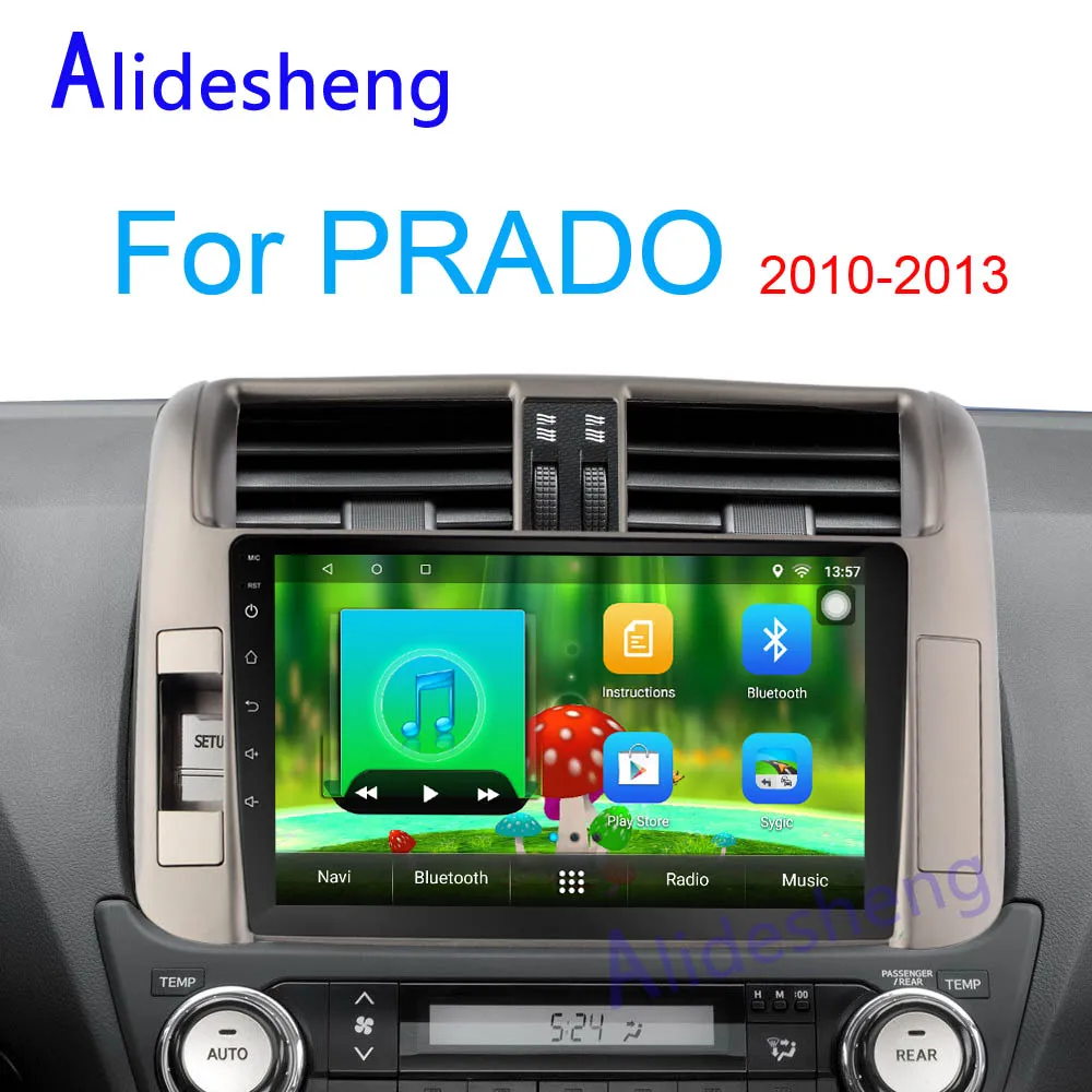 Android 7 1 автомобильный DVD мультимедийный плеер 2G + 32G для Toyota Prado 150 2010 2011 2012 2013 Радио