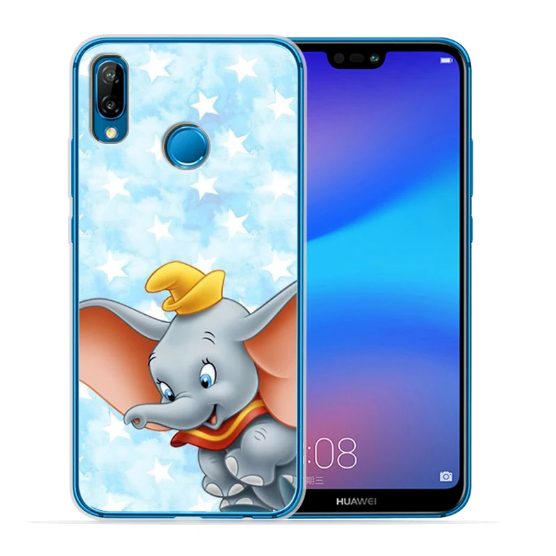 Dumbo Soft transparent Capa Coque For Huawei P30 Lite for Huawei P30 Pro P20 Lite P8Lite P9Lite 2017 P Smart Capa Silicone Etui