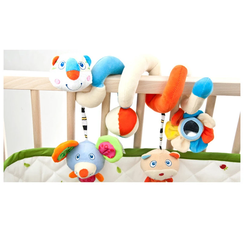 Новая детская игрушка для детей многофункциональная спиральная кровать и коляска BeBe мышь Медведь кровать Детские Висячие плюшевые игрушки переносные детские погремушки