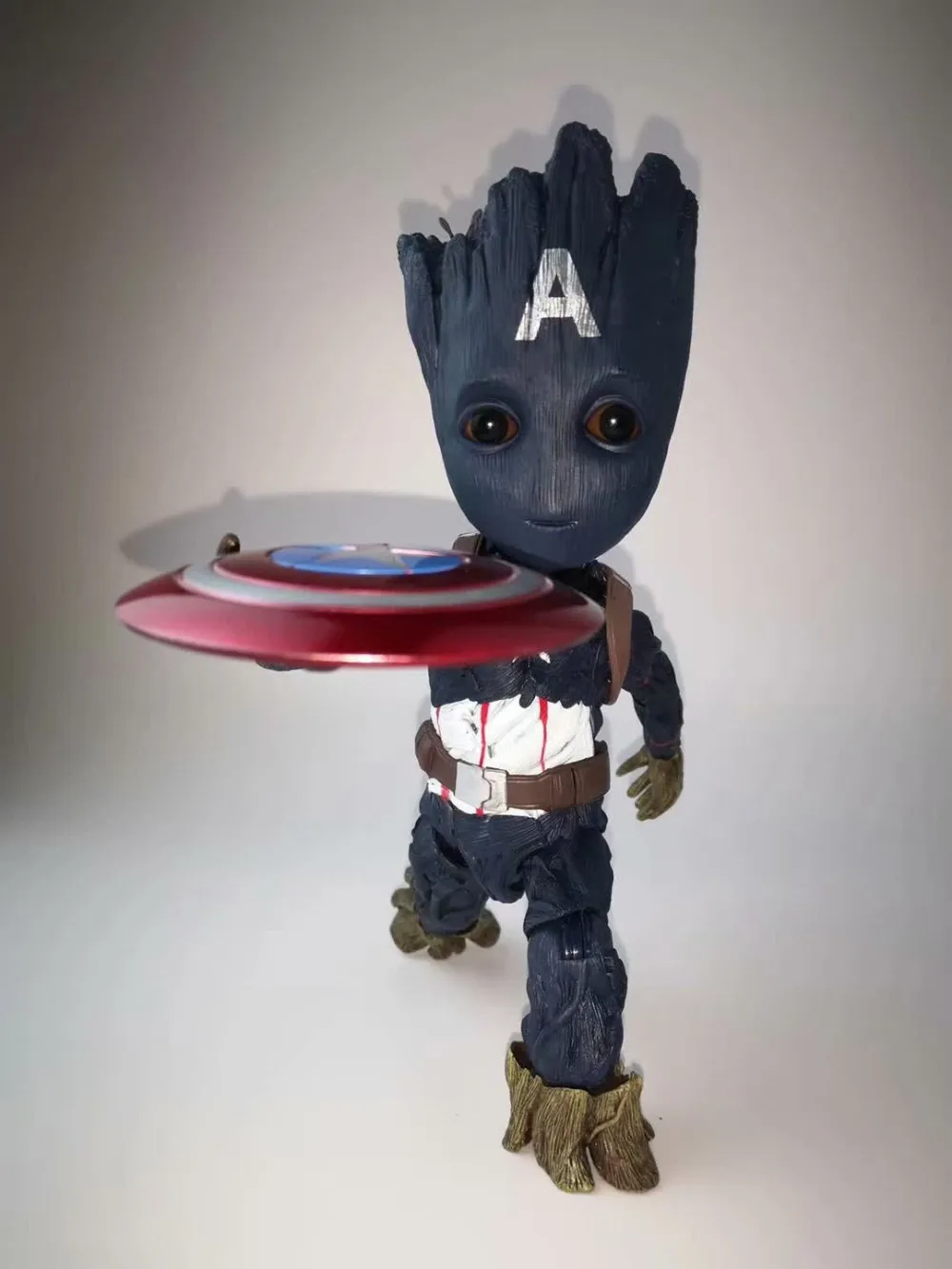 Marvel Guardians of The Galaxy Figure Avengers Endgame Tree Man Cosplay Captain America Action Figure Doll Hot Toys Model PM