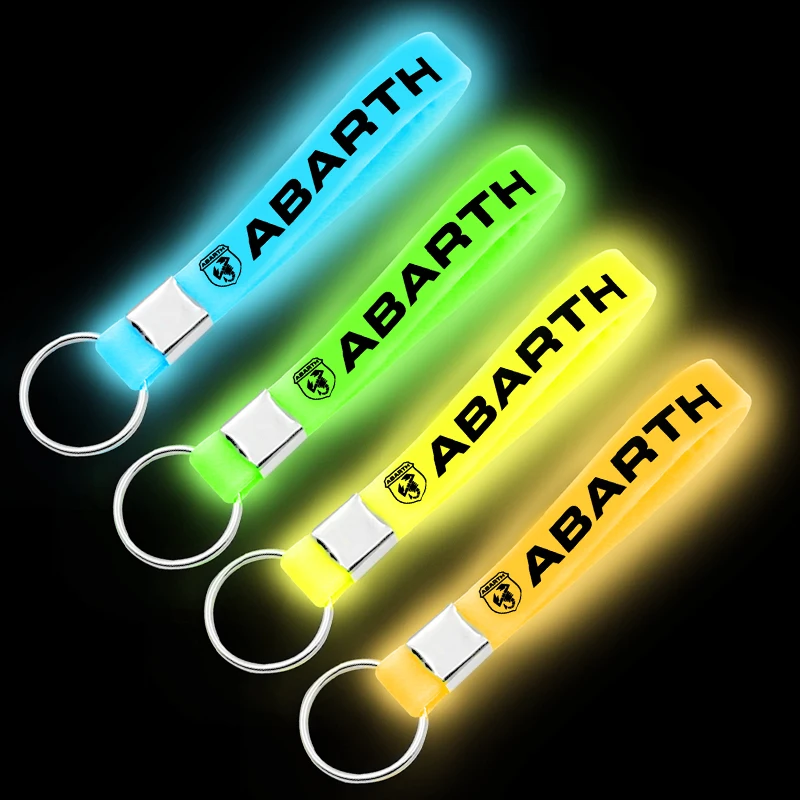 Шт. 1 шт.. Отличный светящийся силиконовый эмблема значок автомобиля брелок для Abarth Volkswagen R AUDI TRD bmw toyota Ford автомобильные аксессуары