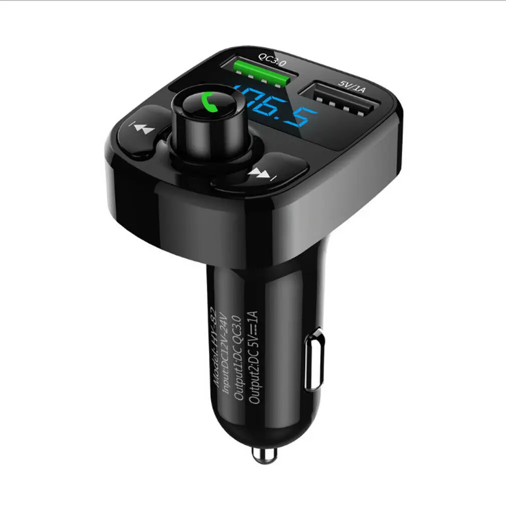 1 шт. Bluetooth для автомобиля с двумя портами USB Зарядное устройство беспроводной передатчик FM Radio адаптер MP3 плеер