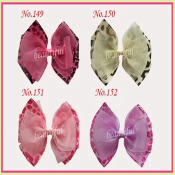 

50 BLESSING Good Girl Boutique 4" Double Abby Hair Bows Clip