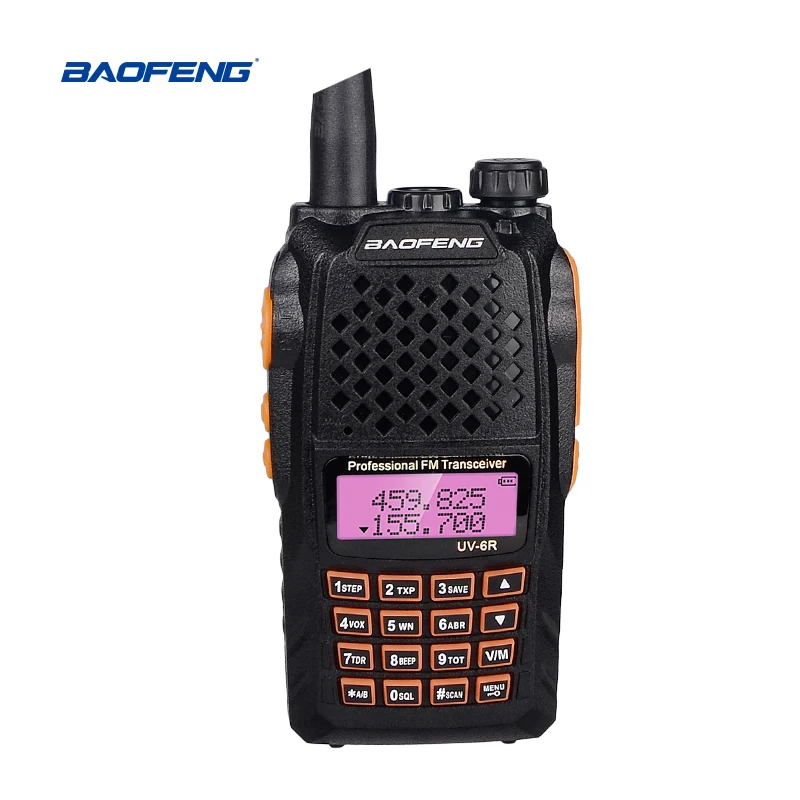 

Baofeng 10km Two Way Radio UV-6R 7W Dual Band VHF UHF Walkie Talkie Ham Radio Walky Talky Professional Portable FM Transmitter
