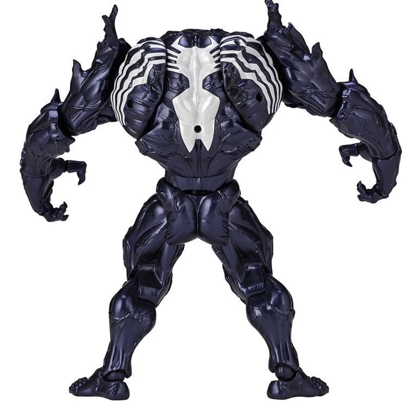 18 см с героями комиксов Марвел, тинейджеров Revoltech удивительная Venom № 002 ПВХ Фигурки игрушки куклы Рождественский подарок на день рождения