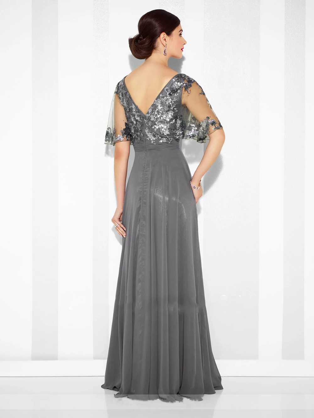 Gray-Sequnis-Appliques-A-Line-Mother-of-the-bride-dresses-Plus-Size-Formal-Evening-Gowns-Dress (2)