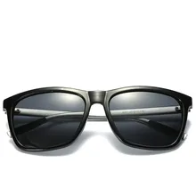 Rectángulo Marco de Aleación de gafas de Sol Hombres de Metal Verano Gafas Recubierto Espejo Polarizado Gafas de Conducción Gafas de Sol Gafas Masculino