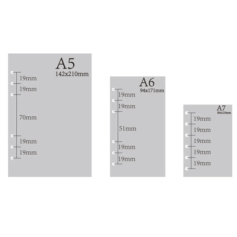 A5 A6 Блокнот с отрывным листом заправка спираль Биндер внутренняя страница дневник еженедельник ежемесячный планировщик сделать список линия точка сетка внутри бумаги
