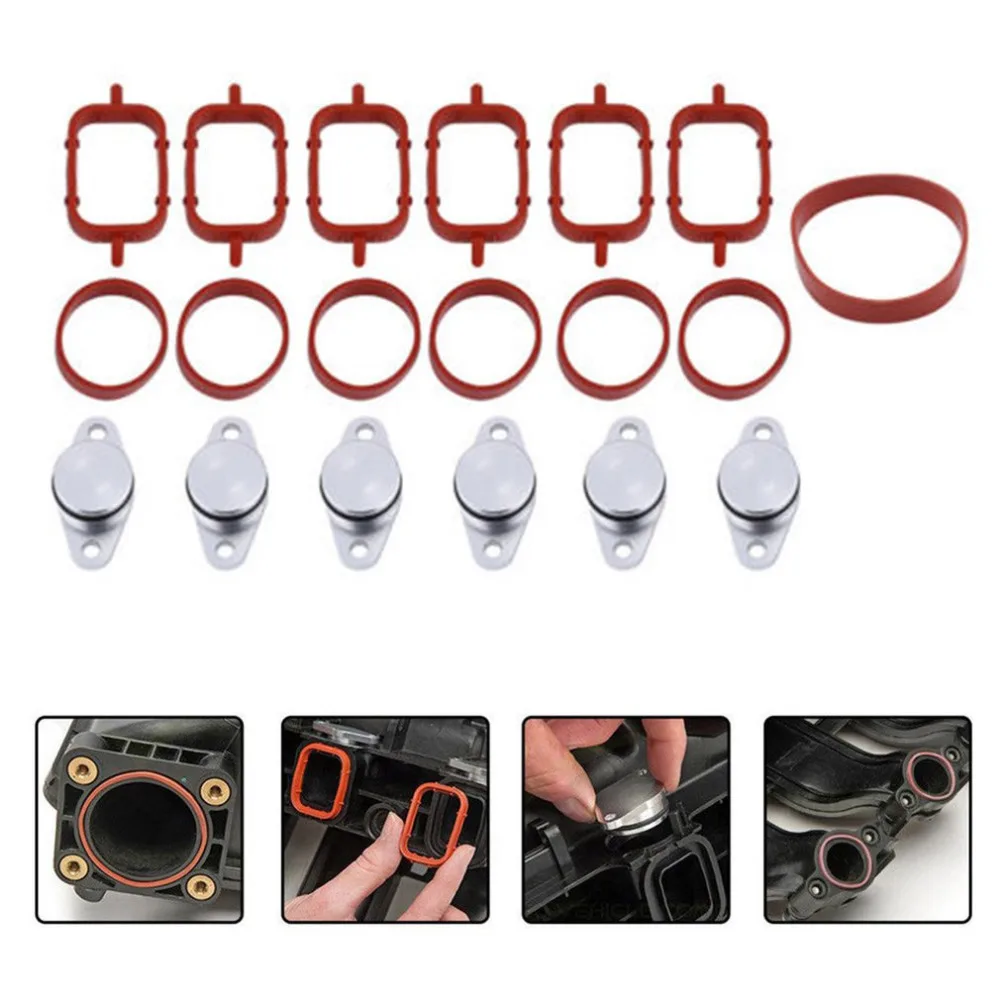 

Professional 6Pcs 22mm/33mm Swirl Flap Replacements Removal Blanks Manifold Gaskets Dedicated Diesel Engines for BMW M47 Hot