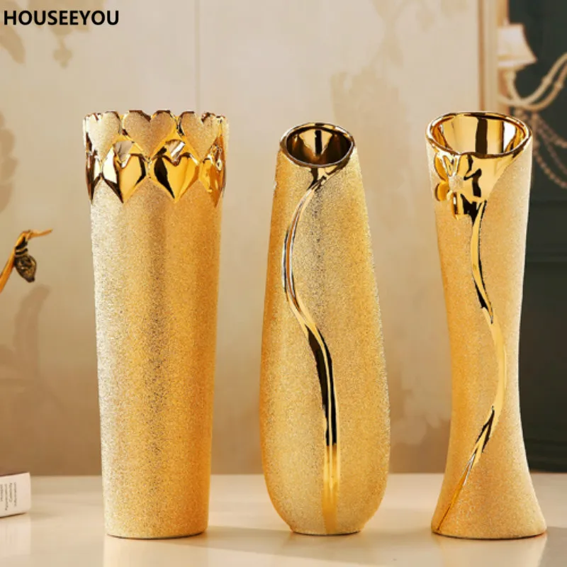 Modern Ceramic Vases Decorative Flower Container Vase for Home Dining