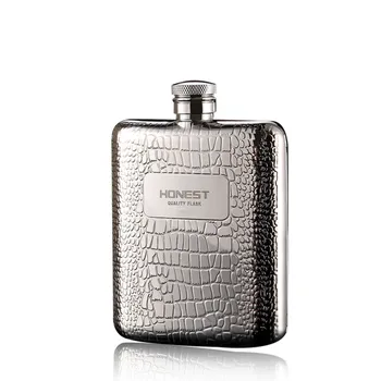 

FX-6OZ Super Quality Stainless Steel 304 Hip Flask Set Canteen Wine Flagon 6 OZ Flask with Gift Box and One Funnel