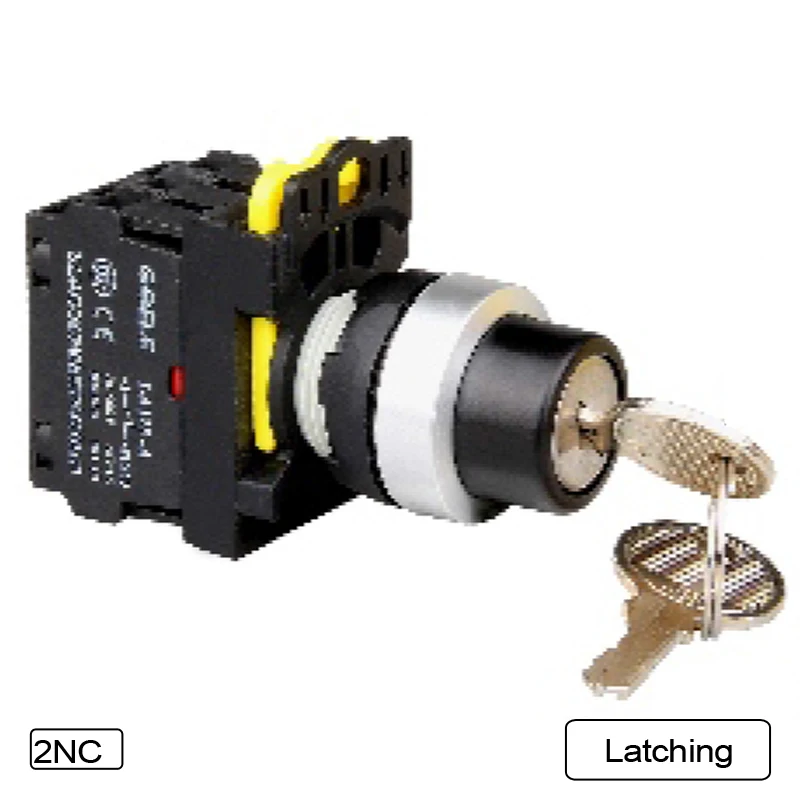 5 PCS 2 3 Position Selector switch Key operated Latching or Momentary