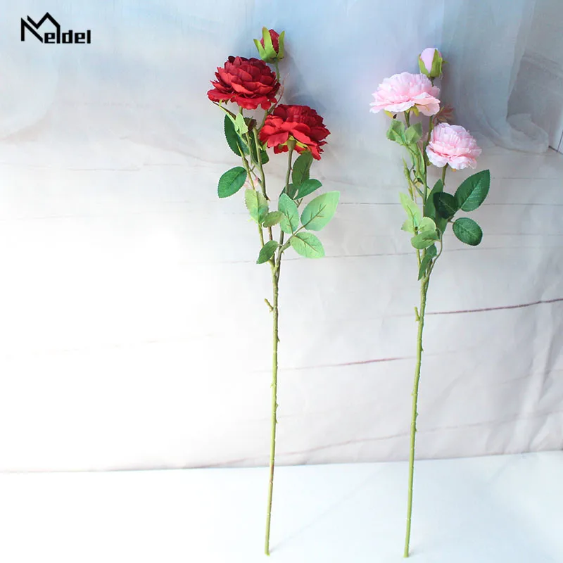 roses artificial flowers peony  wedding  (41)