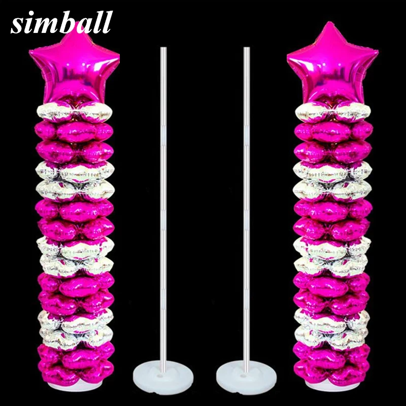 

2Sets Balloons Column Stand Kits Arch Stand with Frame Base and Pole Wedding Birthday Party Decor Balloons Accessories Supplies