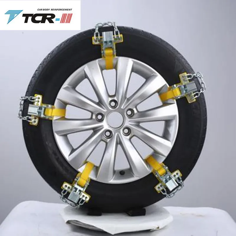 Manganese Steel Durable Car Non-slip Chain Easy Application Tire Anti-skid Belt for Snow Road Ice Road Sand