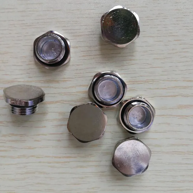 

Hexagonal plug with external thread, 16 mm zinc-alloy plug choke plug end cap