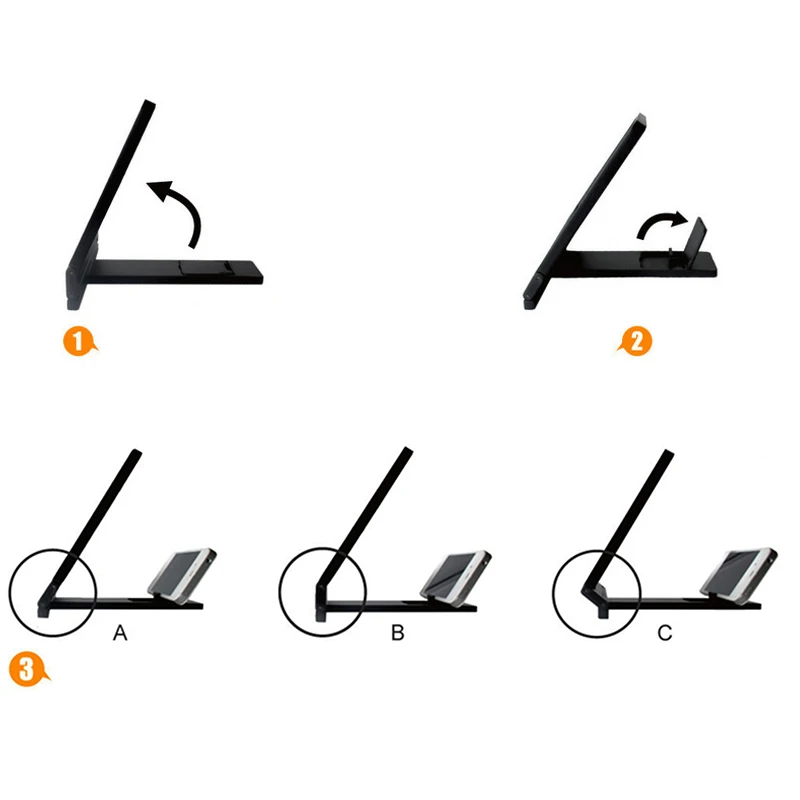 Держатель для телефона с экранным лупой защита для глаз дисплей 3D видео экран усилитель складной увеличенный расширитель подставка держатель