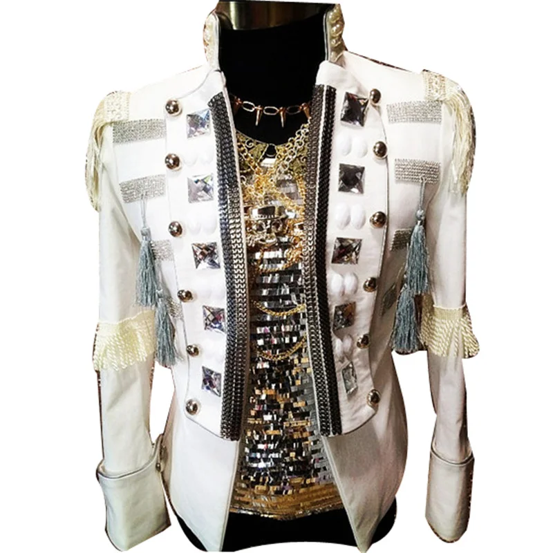 

Trendy Men Tuxedo for Ballroom High Quality Dancer Clothing Cotton Material Nightclub Party Performance Wear DH-016