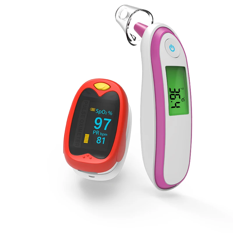 BOXYM Children Finger Pulse Oximeter & Baby Infrared Ear&Forehead