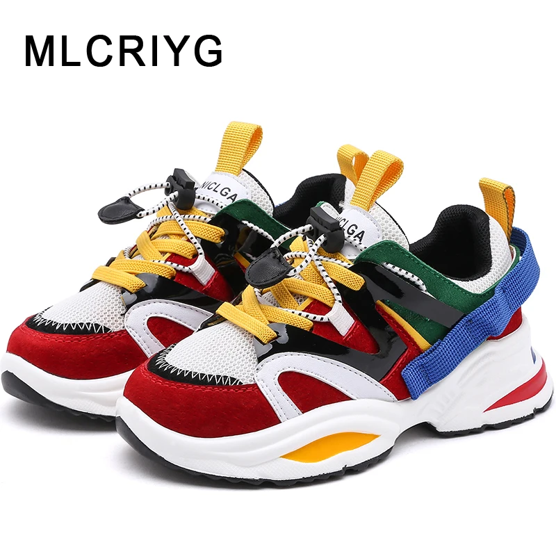 

2019 Spring New Kids Genuine Leather Shoes Baby Girls Sport Sneakers Children Mesh Shoes Boys White Casual Shoes Brand Trainer