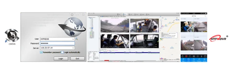 HYFMDVR источник завод SD карта+ Петля жесткого диска запись 3g gps WIFI мобильный видеорегистратор удаленный мониторинг коммерческий автомобиль/вилочный погрузчик