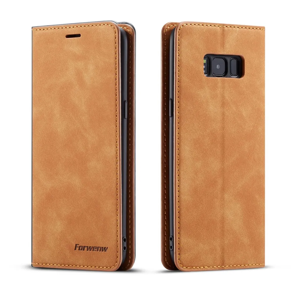 

Luxury Leather Flip Case For Samsung Galaxy S8 S8 Plus Shockproof Wallet Cover Cases For Galaxy S8 Card Holder for Samsung S8+