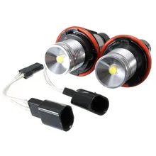 For BMV 10W Angel Eyes White Led Halo Ring Light Bulbs E39 E53 E60 E63 E64 E65