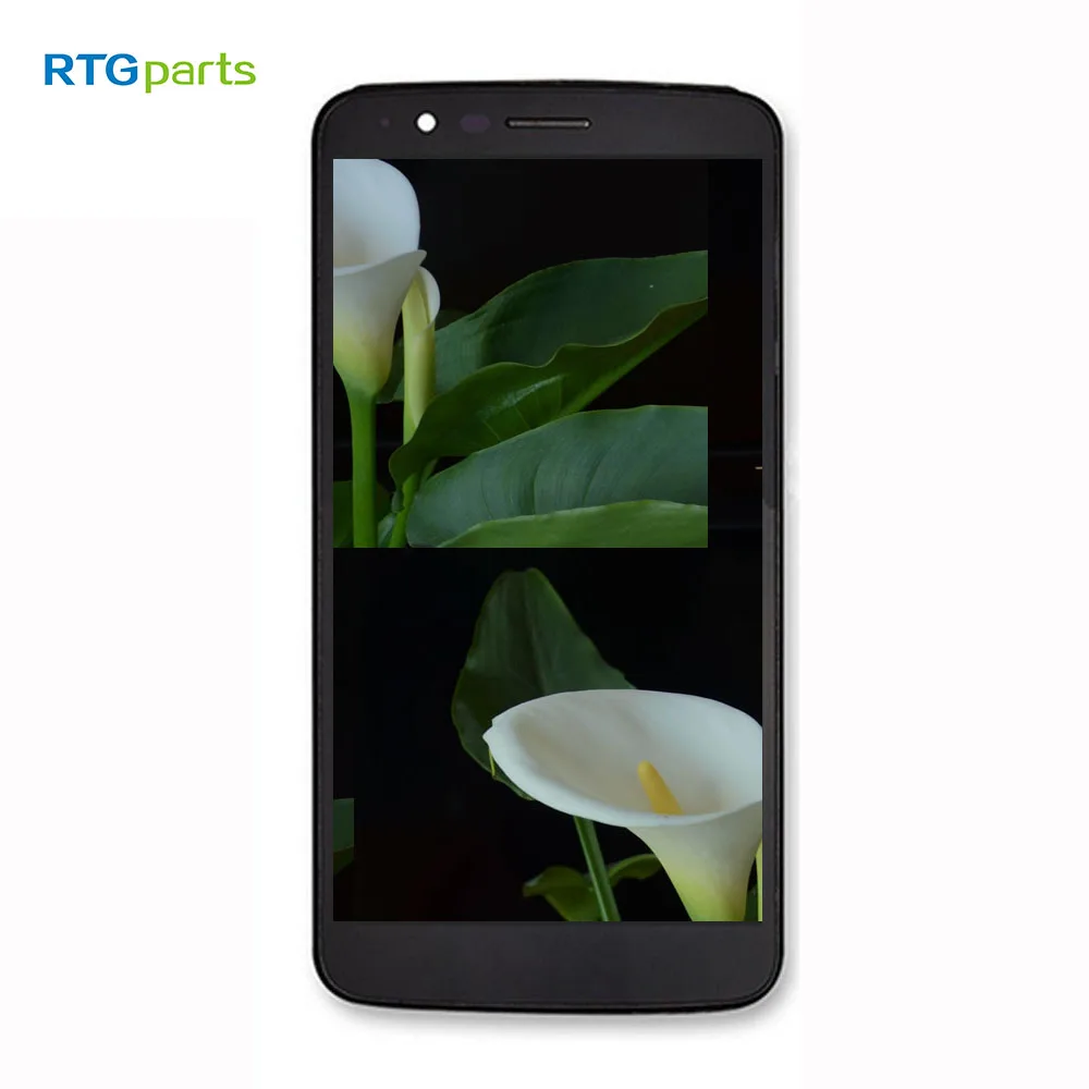 

RTGparts LCD Touch Screen Digitizer Assembly with Frame For LG Stylo 3, K10 Pro LS777, M400DK, M400