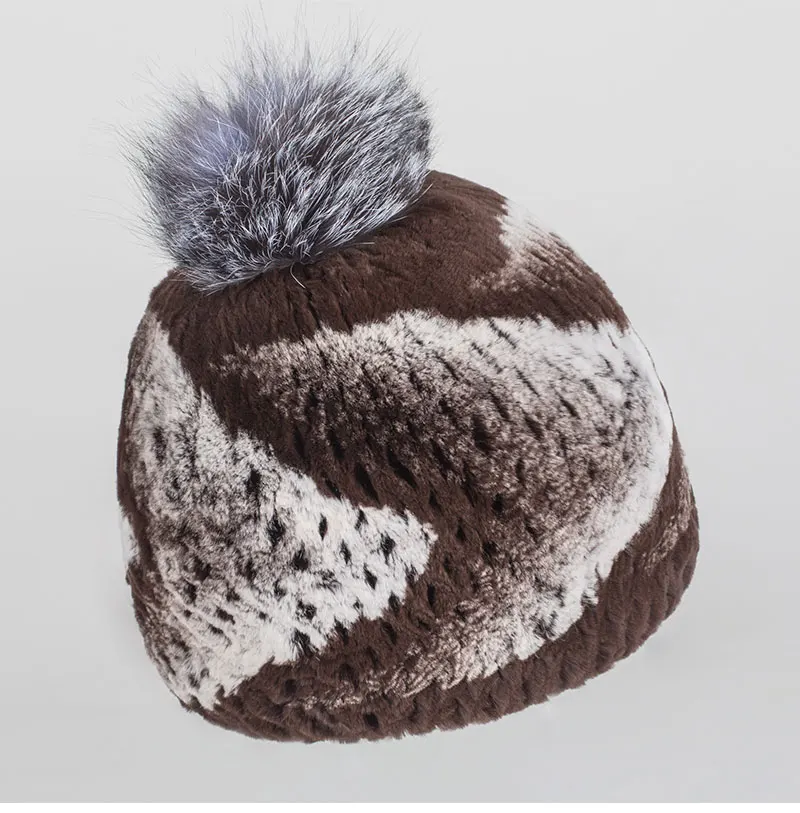 Pudi HF7060 женские зимние шапки ribbit меховая шапка мода шаблон дизайна модные теплые разнообразие дизайна является дополнительным