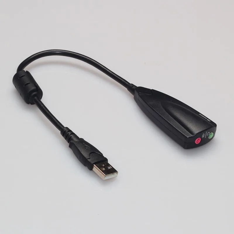 

Antimagnetic External USB Sound Card 7.1 Adapter 5HV2 3D Audio Headset Microphone 3.5mm For Laptop PC Professional
