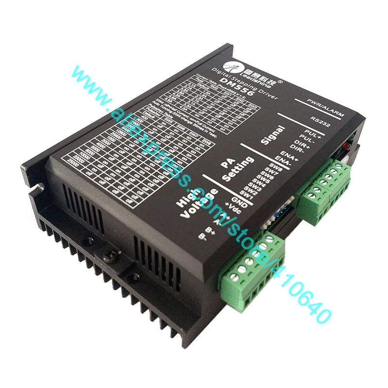 

Genuine Leadshine DM556 2 Phase 32 Bit DSP Digital Stepper Drive with Max 50 VDC Input Voltage and Max 5.6A Output Current
