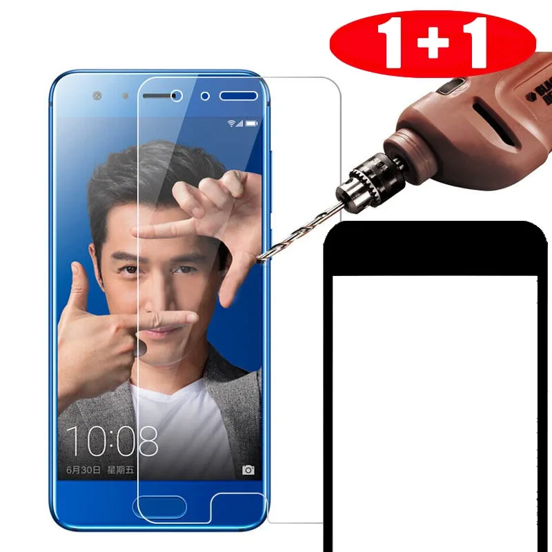 Полный и четкий набор закаленное Стекло для Huawei Honor 9 на Экран протектор телефон