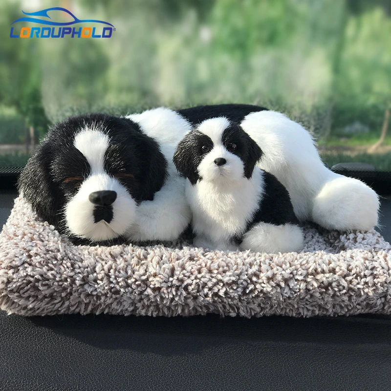 

Dog Car Ornament Simulation Sleeping Dog Air Fresher Cute Car Dashboard Dolls Bamboo Charcoal Bag Activated Carbon Dropshipping