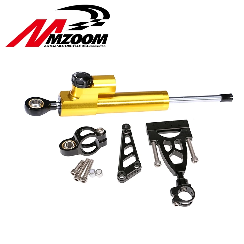 

Free shipping Mzoom Hyperpro CNC Steering Damper Complete Set for HONDA CB400 VTEC 1999-2012 w/ bracket kits