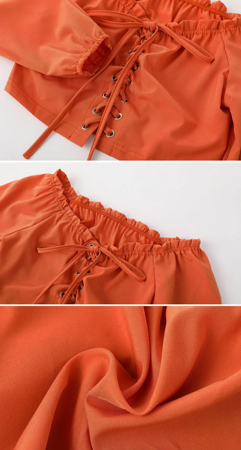 Sexy Lace Up Off Shoulder Crop Tops Long Sleeve JKP237 HTB1m IaaMsSMeJjSspcq6xjFXXaA - Sexy Lace Up Off Shoulder Crop Tops Long Sleeve JKP237