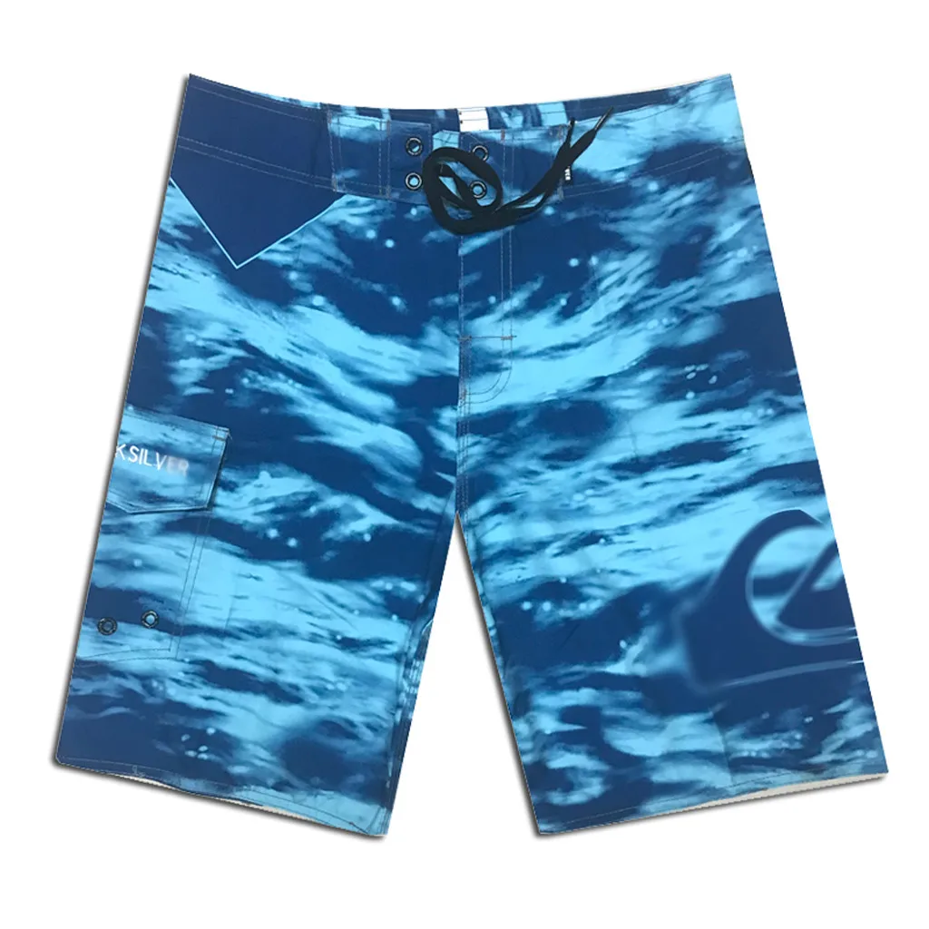 

short pants men sport Casual Summer shorts zipper pocket Drawstring 3D Printed Beach Casual Men Short Trouser Shorts Pants L0319