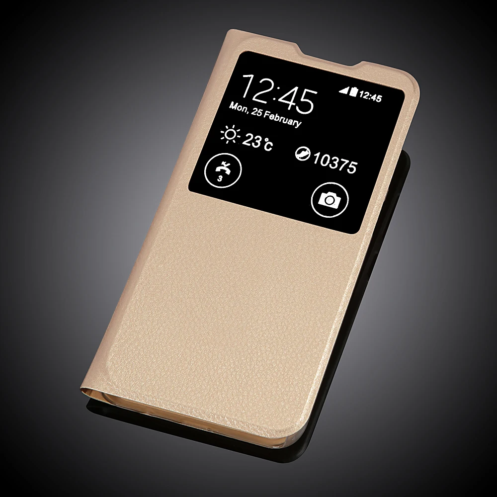 

Battery Housing Cover For Samsung Galaxy A50 Leather View Flip Phone Cases