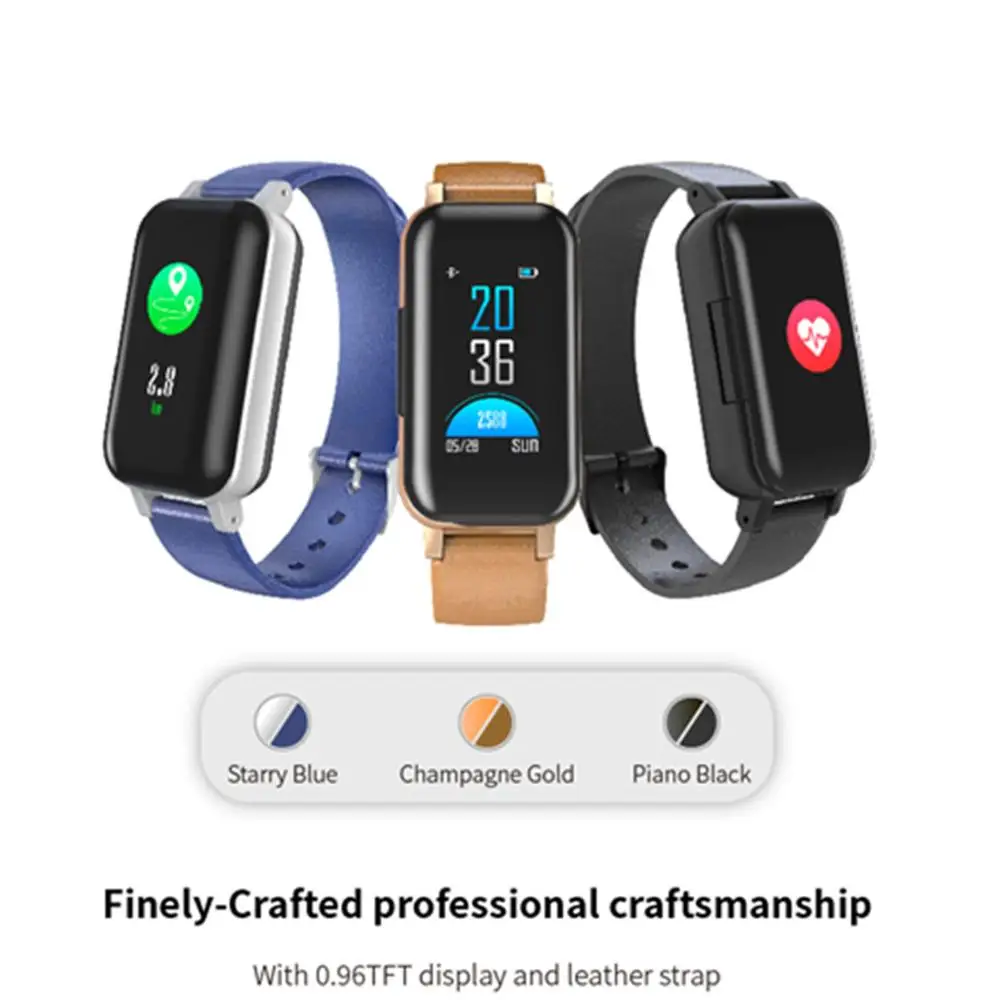 

696 Bluetooth smart brecelet Headphones Bluetooth 5.0 Wireless Earphone TWS With Heart Rate Monitor Smart Watch Tracker