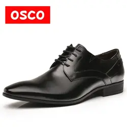 Оско фабрики Мода Мужская обувь из натуральной кожи мужские модельные туфли Для Мужчин's Бизнес оксфорды мужские туфли человек # RU0004