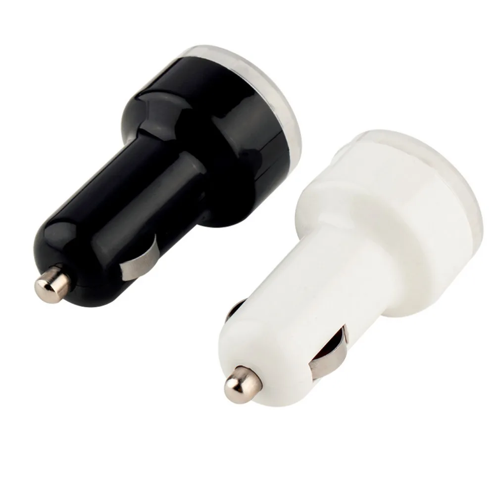Автомобильный мини адаптер с двумя портами USB 12 В 24 для iPad2 3 iPhone 4 iPod MP3 планшетов