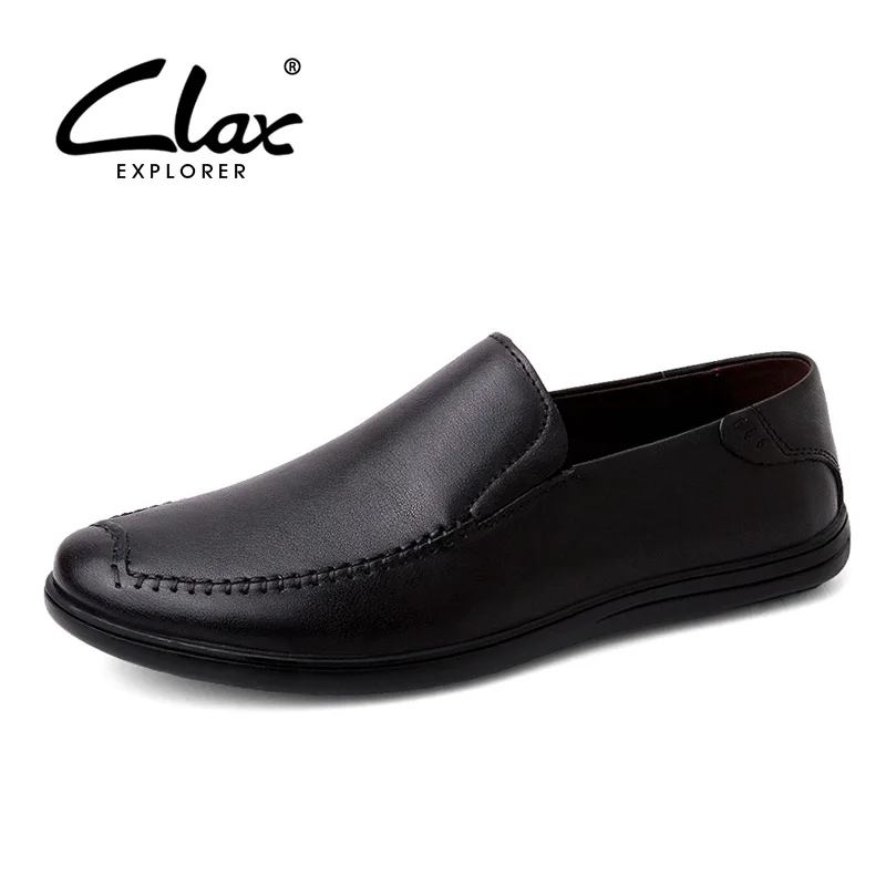 

CLAX Man Shoe Loafers Summer Male Moccasins Breathable Men's Casual Shoes Genunine Leather Slipons Flats