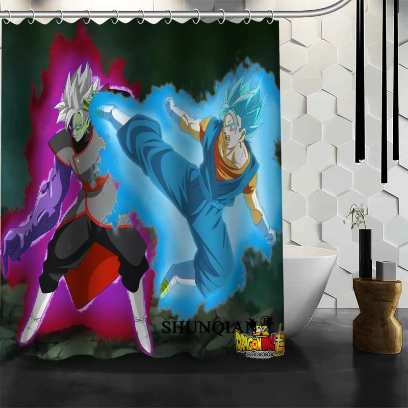 Новое поступление Dragon Ball занавеска для душа Полиэстеровая печать на ткани занавеска для ванной комнаты водонепроницаемые изделия для ванной комнаты с крюком - Цвет: 20