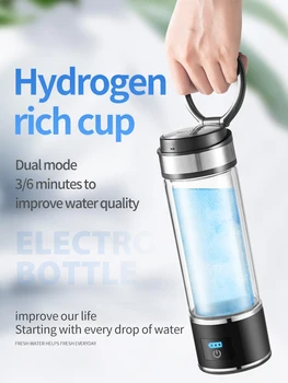 

Rechargeable Rich Hydrogen Water Generator electrolysis Energy Hydrogen-rich Antioxidant ORP H2 Water Ionizer PP Bottle