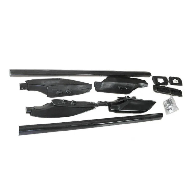 Для Toyota Prado 2003-2009 2 шт Черная стойка для багажника на крыше из алюминиевого сплава
