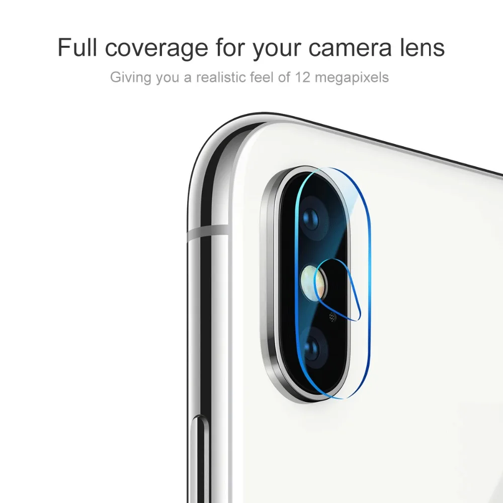 BASUES Камера объектив пленка для iPhone X 9 плюс 0 2 мм царапинам полный охват Стекло