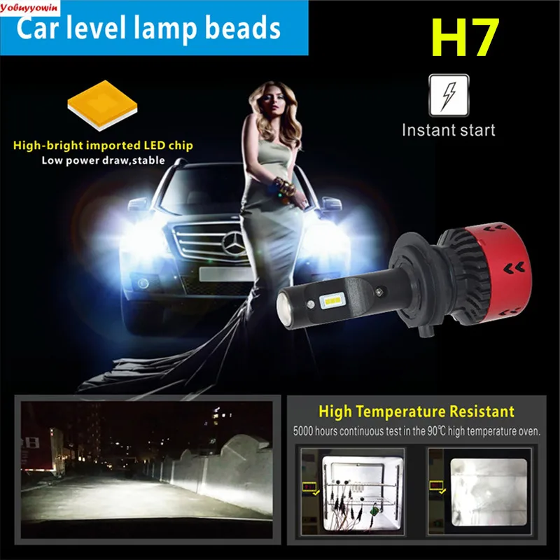 Новинка 55 Вт V6 H4 H7 H8 H11 H15 5202 9005 9006 9012 D2S PSX24W PSX26W светодиодные лампы для