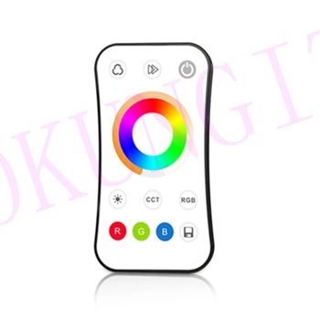 

2.4G RGB+Color Temperature Remote Control R17 Ultra-thin RGB + CCT Touch Remote Controller 1-zone RF 2.4G Dimming Remote